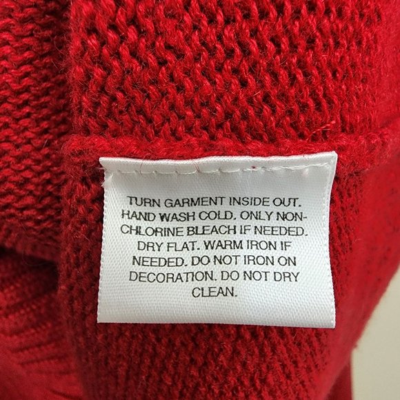 Vintage Classic Elements Christmas snowman zip front cardigan sweater woman's L - Picture 7 of 8